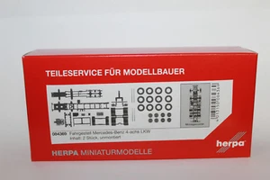 Herpa 084369 Chassis Mercedes-Benz 4-achs Truck 1:87 H0 New Original Packaging - Picture 1 of 2
