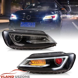 For 2011-2018 VW JETTA MK6 Headlights w/Demon Eye LED DRL Front Lamps Plug&Play - Picture 1 of 19