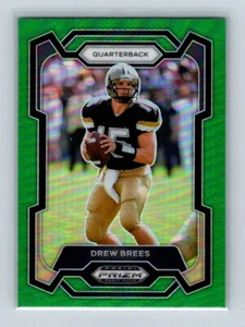 2024 Panini Prizm Draft Picks - Drew Brees #88 Green Prizm - Imagen 1 de 2