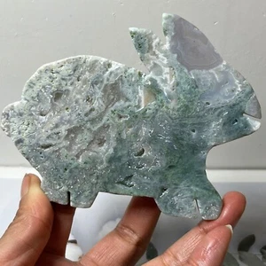 Natural Aquatic Agate Quartz Hand Carved Crystal Carving Healing.A21 - Picture 1 of 14