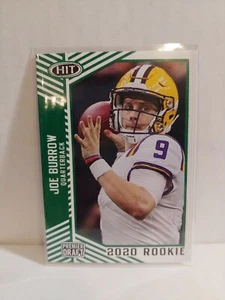 Joe Burrow RC 2020 Sage Hit Premier Draft Green SP Parallel - Picture 1 of 2