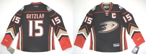 RBK ANAHEIM DUCKS RYAN GETZLAF WOMEN'S PREMIER HOME JERSEY XL Cover