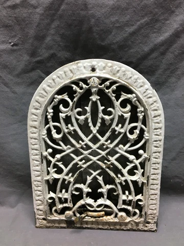 Antique Cast Iron Arch Top Dome Heat Grate 7x10 Register Old Vintage 1315-20B Cover