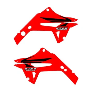 CR250 Polisport Restyle Gen2 Decals 02-07 wing black red bg - Picture 1 of 2