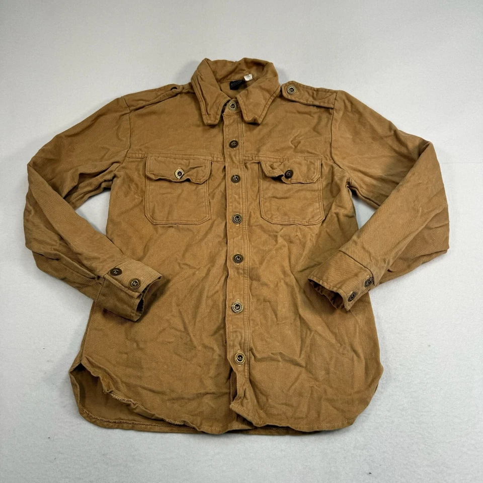 Camisa Robert Bruce Cuello Punta Abotonada Para Hombre Talla M Tostada Texturizada Foto 1 de 4