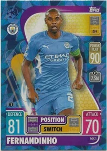 2021-22 Topps UEFA Match Attax Extra FERNANDINHO Blue Crystal Foil Parallel POS1 - Bild 1 von 1
