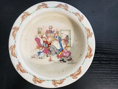 Bowl - Royal Doulton Bunnykins (England) Barbara Vernon Signed RJB9C - Image 1 of 3
