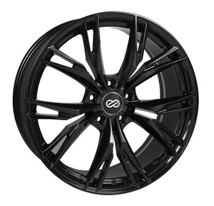 4 Enkei ONX Wheels 18x8 5x110 +40 Gloss Black Rims - Picture 1 of 1
