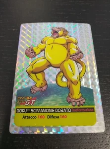 LAMINCARDS DRAGON BALL GT EDIBAS SERIE SMERALDO SCIMMIONE DORATO n P19 PLATINO - Imagen 1 de 4