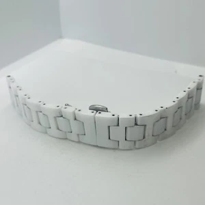 Keramikband weiß 18 mm Bandanstoß Breite 6" für Movado BOLD (passt 7" Handgelenke auf Uhr) - Bild 1 von 4