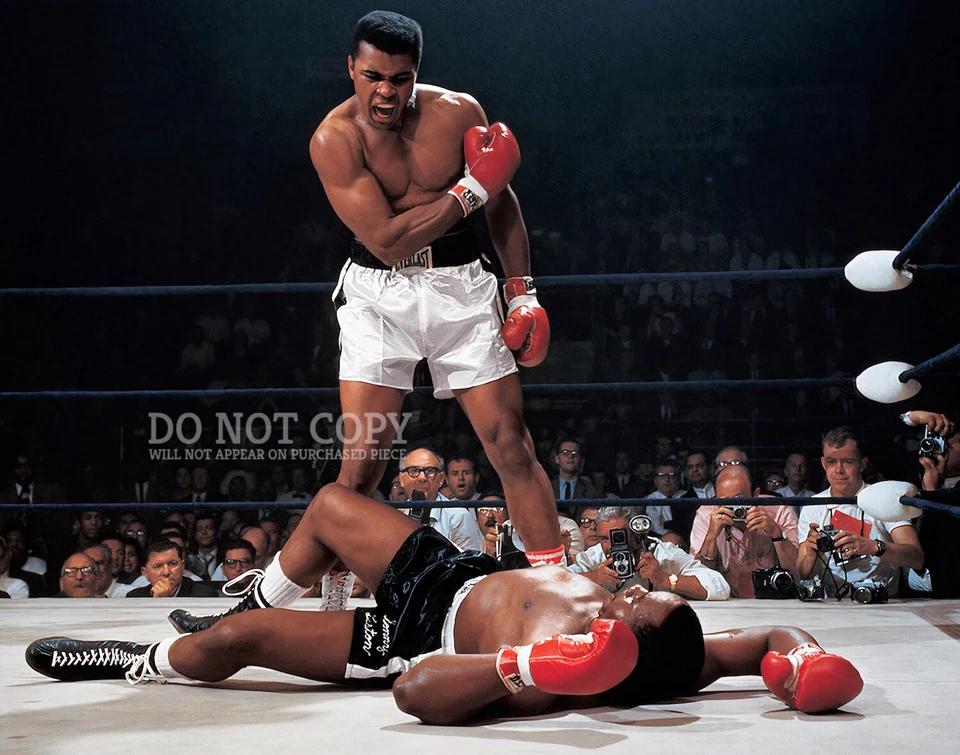 Muhammad Ali Photograph 8 X 10 - Rare 1965 Sonny Liston Knock Out - Poster Print - Image 1 of 1