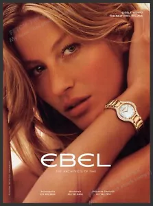 Ebel Orologi Anni 2000 Stampa Pubblicità 2008 Gisele Bundchen Beluga - Foto 1 di 1