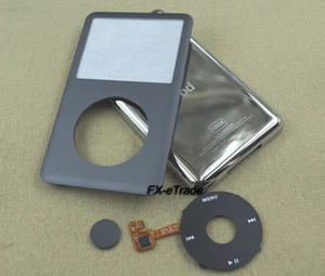 Gray Faceplate Metal Back Case Housing Clickwheel for iPod 6th Classic 120GB - Picture 1 of 2