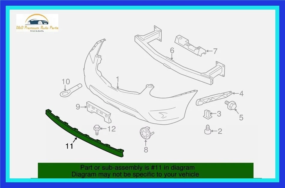 Nuevo panel de cenefa delantero alerón de aire genuino Nissan OEM 11-15 Rogue Foto 1 de 1