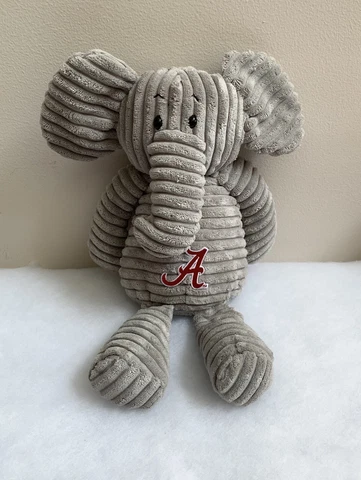 University of Alabama Ribbed Elephant Plush W/ Embroidered “A” Logo Cover