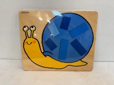 Nathan Geosnail Wooden Inlay Puzzle New Sealed - Image 1 of 3