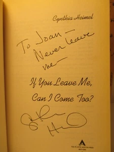 humor book IF YOU LEAVE ME... signed by CYNTHIA HEIMEL 1995 hc + dj 1st ed - Imagen 1 de 9