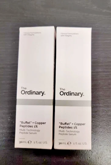 Lot Of 2 The Ordinary "Buffet" + Copper Peptides 1% Serum - 1 oz Each  - Image 1 of 3