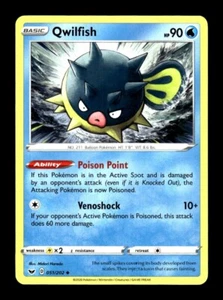 Pokemon Sword & Shield Base Set QWILFISH 051/202 - Picture 1 of 1