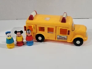 Autobús escolar IN and OUT de colección de Disney con figuras de Mickey Goofy del Pato Donald - Imagen 1 de 14