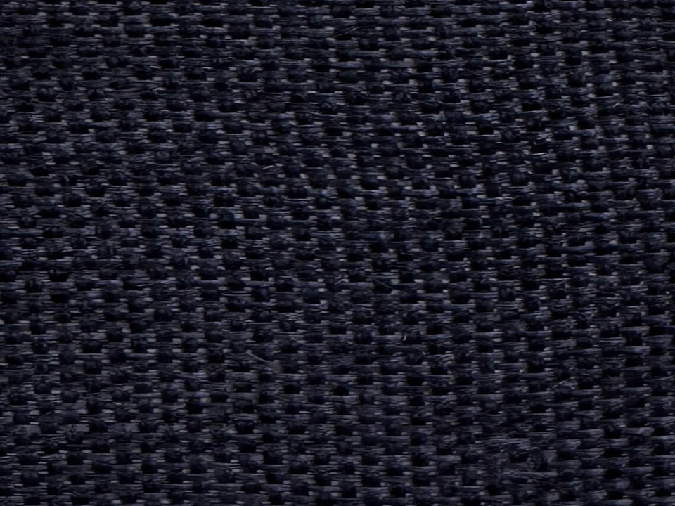 Polyester Vintage Linen Look NAVY Fabric / 60" W / Sold by the yard - Image 1 of 1