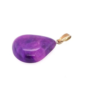 Sugilith Anhänger | Echter Edelstein Naturstein Schmuck violett – Unikat - Bild 1 von 1