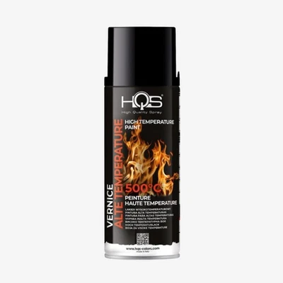 HQS COLORS VERNICE SPRAY NERO ALTE TEMPERATURE 400 ML