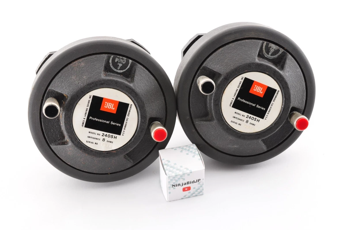 スピーカー・ウーファー JBL 2405H Super Tweeter JBL 2405 Tweeter Pair 16 Ohm Vintage USA UHF Driver Tested Working