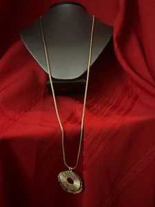 Chico’s Schlangenkette Halskette Mary Nel strukturiert großer Anhänger Karabinerverschluss - Bild 1 von 7