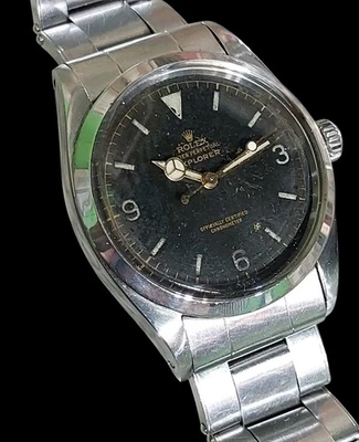 RELOJ PULSERA ROLEX EXPLORER VINTAGE 1957 RARO REF 6610 AUTOMÁTICO ESFERA ORIGINAL Foto 1 de 4