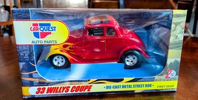 First Gear 1933 Willys Coupe CarQuest Die Cast Collectible 1:25th Scale Hot Rod - Image 1 of 4