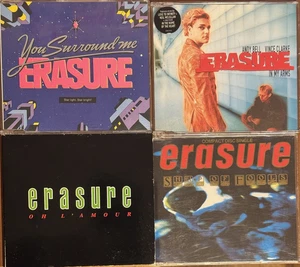 ERASURE - 4 CD LOT - OH L'AMOUR/ SHIP OF FOOLS/ IN MY ARMS/ YOU SURROUND ME - Foto 1 di 3