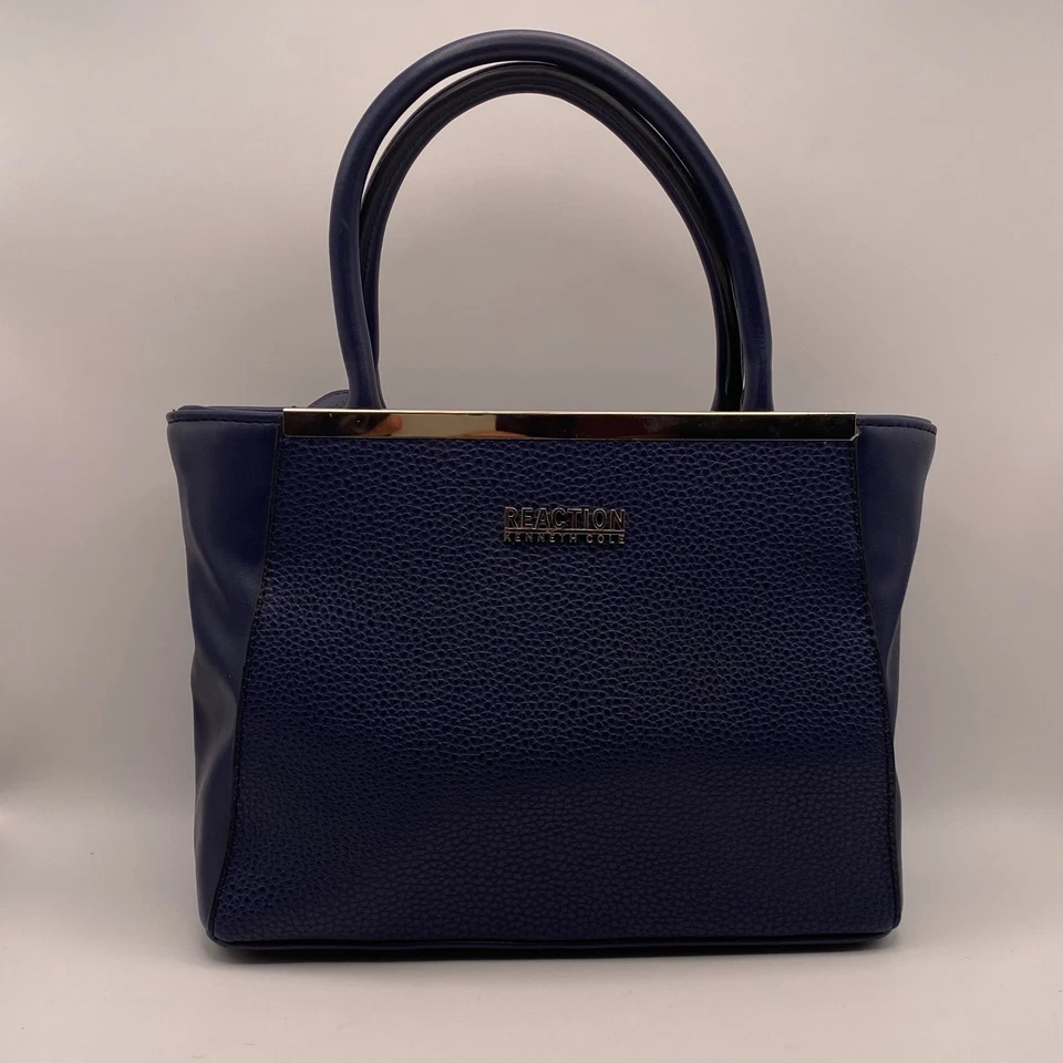 Bolso de mano Kenneth Cole Reaction de cuero azul para mujer Foto 1 de 4