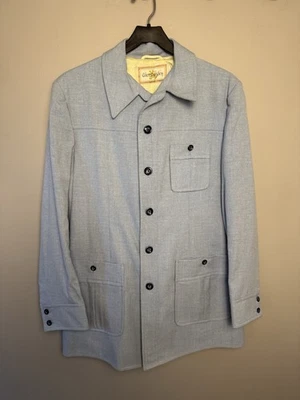 Винтажный 70-х Gleneagles мужской 42L куртка с брюки 35 x 35 синий пальто костюм пальто - Изображение 1 из 4