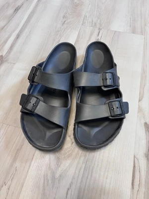 Босоножки без шнуровки резиновые мужские Birkenstocks Arizona Eva's темно-серые размер ЕС 45 США 12 - Изображение 1 из 4