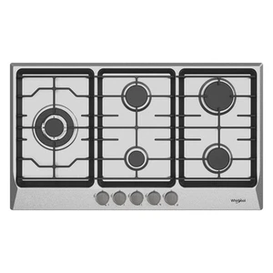 Whirlpool 90cm 5 Burner Stainless Steel Gas Cooktop (AKC950CIXOC) - Picture 1 of 2
