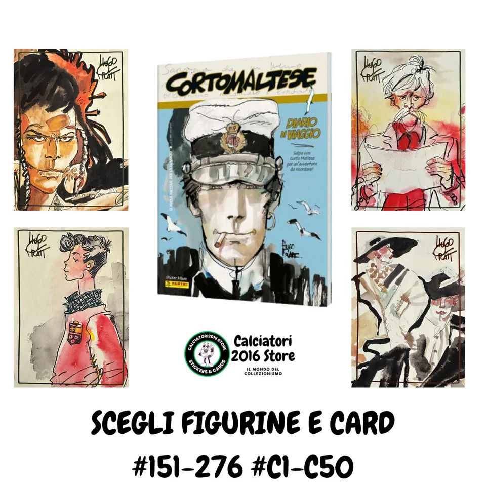 Corto Maltese Diario di viaggio 2025 Panini- Figurine Card Scegli 151-276 C1-C50