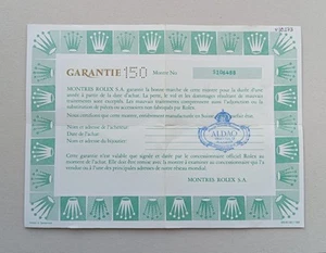 ROLEX Warranty Paper Booklet - Year 1986 - Picture 1 of 4