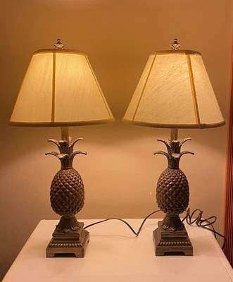 2 Pineapple Table Lamps - 29” Tall - Image 1 of 4