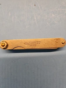 VINTAGE L.S. STARRETT NO  66 - spark plug  gapper - MADE in USA - Picture 1 of 3