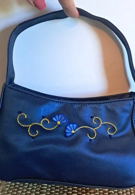 Bolso de Cosméticos Vintage Avon RARO ZAFIROS Brillante Noche Azul NUEVO Y2K Foto 1 de 4