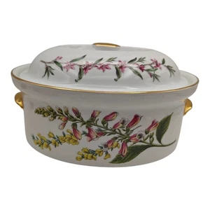 Spode Stafford Blumen 2,5 Quart ovale Kasserolle mit Deckel - Bild 1 von 10