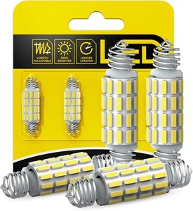 AUXITO 578 LED Bulbs 211-2 212-2 Festoon Bulb 39mm-42mm 4 PACK, White, Black - Picture 1 of 7