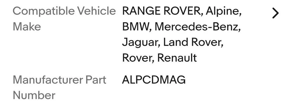 CD CHANGER MAGAZINE / MULTICHANGER CARTRIDGE Jaguar X-Type S-Type XJ6 XJ8 XK8 - Image 1 of 4