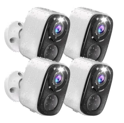 ELECCTV EXTRA EYES & EARS Wireless Outdoor 2K Security Camera - 4 pack