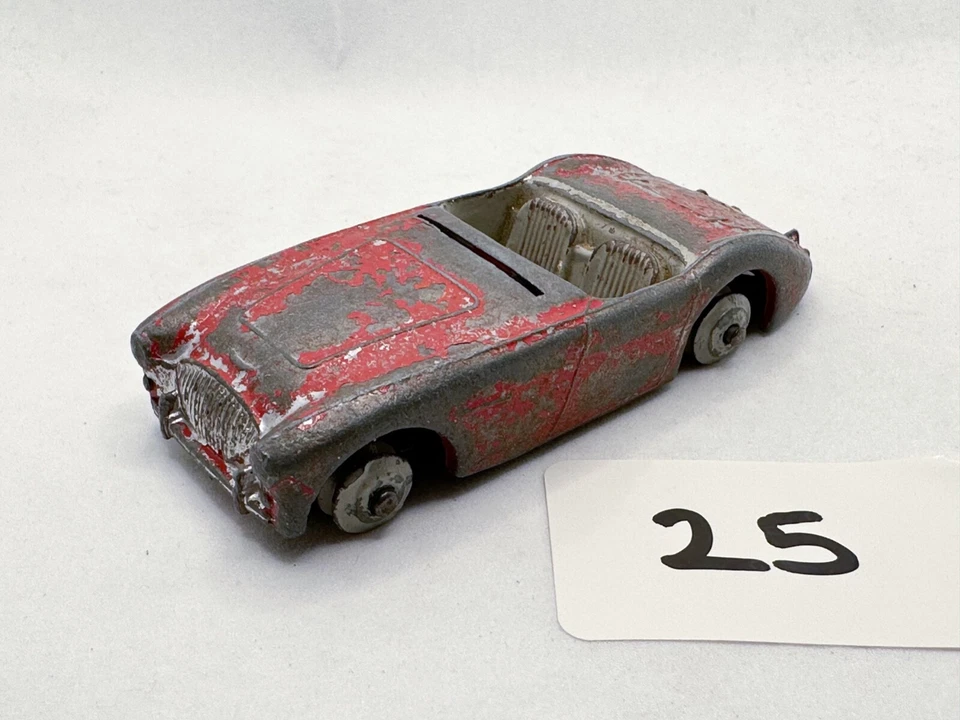 V РЕДКАЯ DINKYTOYS # 103 AUSTIN HEALEY 100 SPORTS TOURING КРАСНЫЙ/СЕРЫЙ ЛИТОЙ 1957 - Изображение 1 из 4