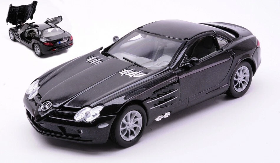 Miniature voiture auto 1:24 Mercedes SLR Mclaren Black diecast Modélisme Static - Photo 1/1