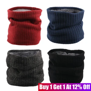 Neck Warmer Winter Snood Tube Thermal Fur Fleece Motorbike Cycling Mask Unisex - Picture 1 of 17