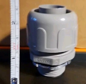 54 HQRP 1/2-Inch Plastic Liquid Tight Connector 180° Straight Conduit Fittings - Picture 1 of 5