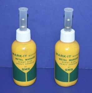 2 Mark-It Metal Paint Marker Yellow 2 Oz Auto Salvage Industrial Junk Yard - Picture 1 of 2